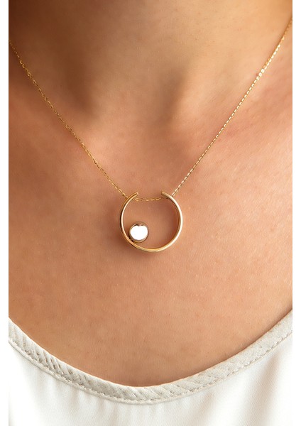 Taşsız Özel Tasarım Yuvarlak Kolye