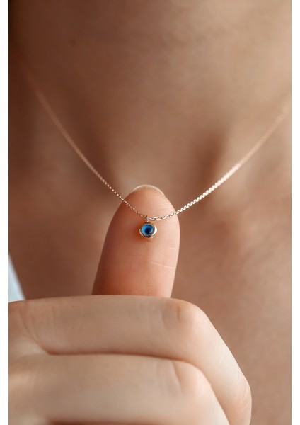 Nazar Boncuklu Altın Kolye