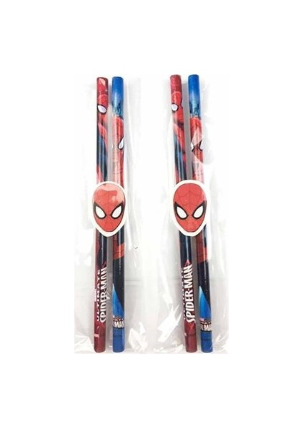 Spiderman 2'li Kurşun Kalem Seti + Silgi