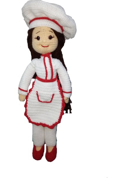 Amigurumi Organik Oyuncak Aşçı Bebek