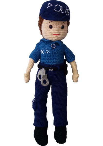 Özgüven Oto Giyim Amigurumi Organik Oyuncak Polis