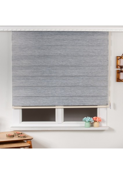 Gri Düz Zebra Perde Etek Dilimsiz 100 x 200 cm fiyatları