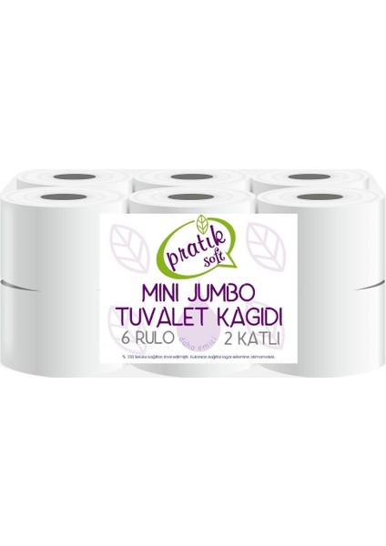 Pratik Soft Mini Jumbo Tuvalet Kağıdı 12 Rulo