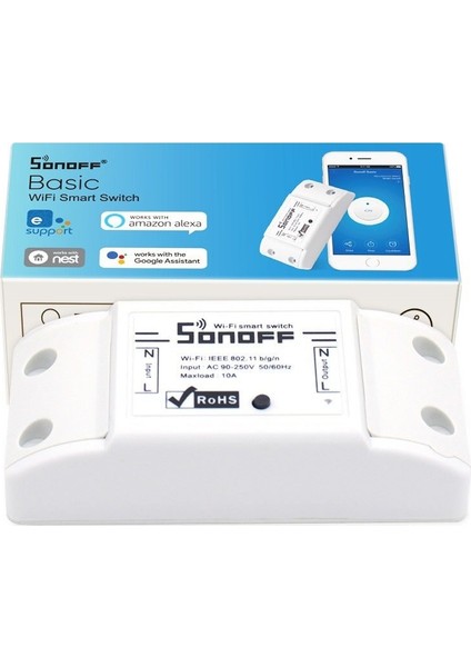Sonoff Basic Kablosuz 220V 10A Akıllı Ios App Işık Zamanlayıcı