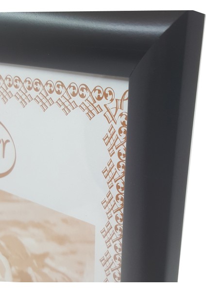 Standart A4 Çerçeve-Renk siyah Arka Yüzey 3mm Mdf-Ön yüzey 1mm Kırılmaz parlama yapmayan Antireflektif modelleri