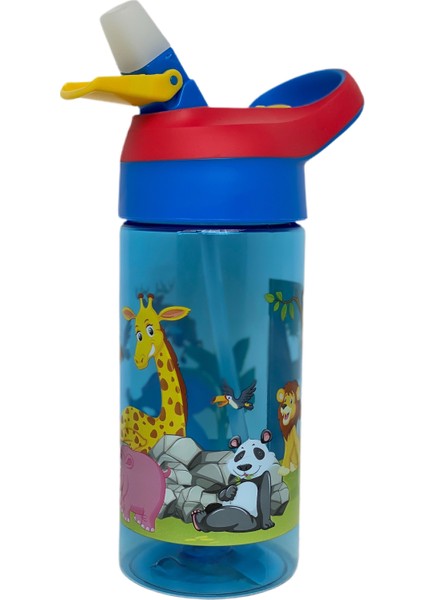 Tritan Pipetli Okul Suluğu 500 ml 2'li Mavi - Yeşil