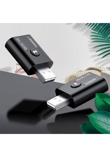 2in1 Bluetooth 5.0 Mini USB Adaptör+Fm Transmitter