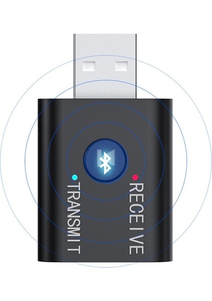 2in1 Bluetooth 5.0 Mini USB Adaptör+Fm Transmitter