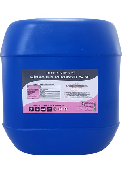 Brtr Kimya 20 Lt %50 Hidrojen Peroksit - Teknik Kalite