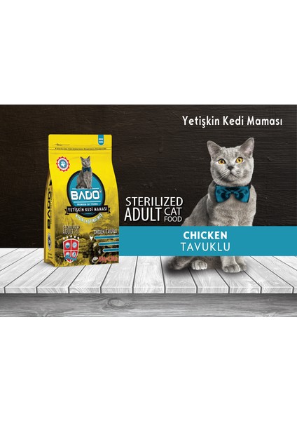 Kısırlaştırılmış Yetişkin Kedi Maması Tavuklu 1500 gr