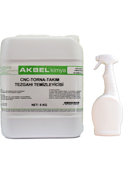 Cnc Torna Takım Tezgahı Temizleyicisi 5 kg