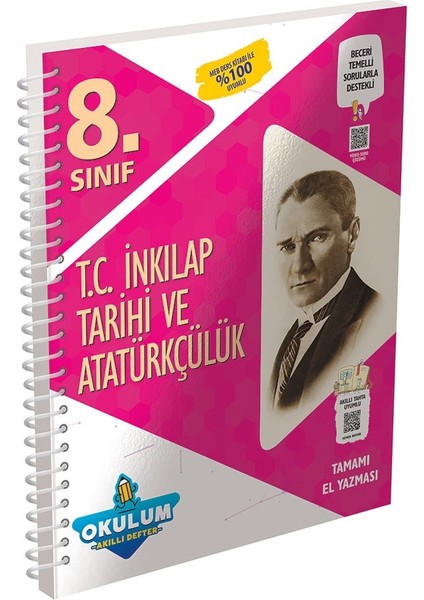 Murat Yayınları LGS T.C. Inkılap Tarihi ve Atatürkçülük Okulum Akıllı Defter