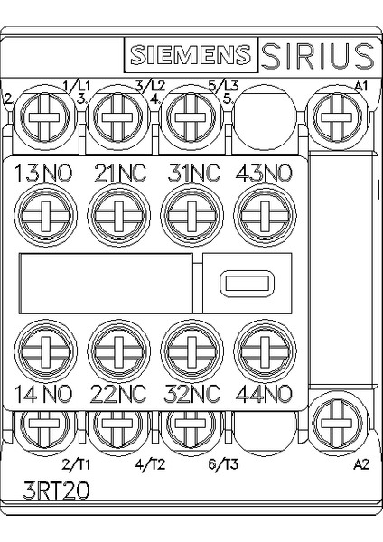 Üç Fazlı Sirius Kontaktör 3RT2025-1AP01 (AC 230V Bobinli, 7,5KW, 1 NO+1NC, 16A)