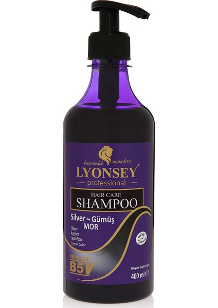 Lyonsey Silver Gümüş-Mor Şampuan 500 ml 3 Adet