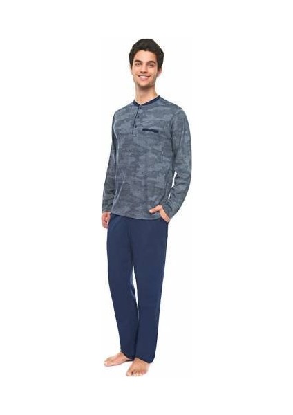 Erkek Uzun Kol Pijama Takım 8341