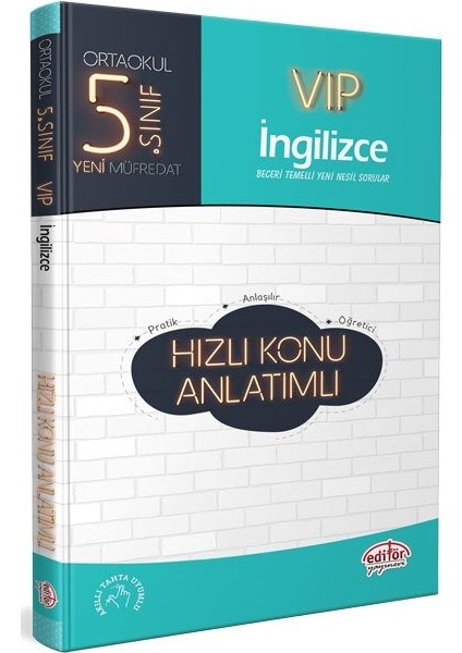 5. Sınıf VIP İngilizce Hızlı Konu Anlatımı
