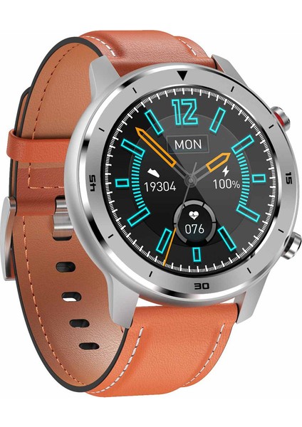 DT78 Yuvarlak Akıllı Saat Spor Aktivite ve Nabız Takibi IP68 Sertifikalı (Yurt Dışından)