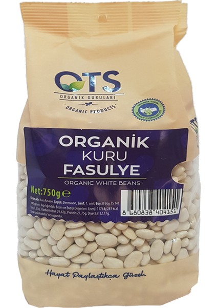 Organik Kuru Fasulye 750 Gr