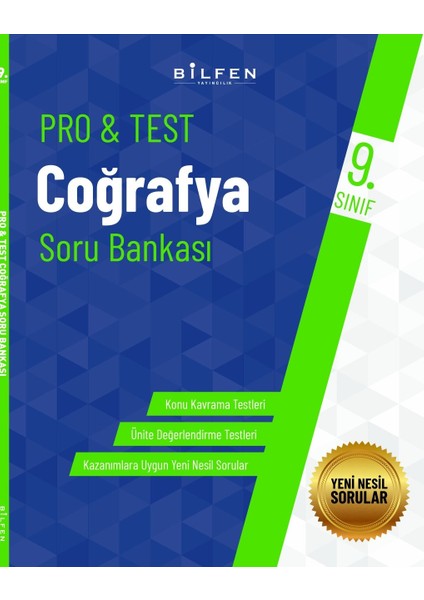 Bilfen Yayınları 9. Sınıf Pro&Test Coğrafya Soru Bankası