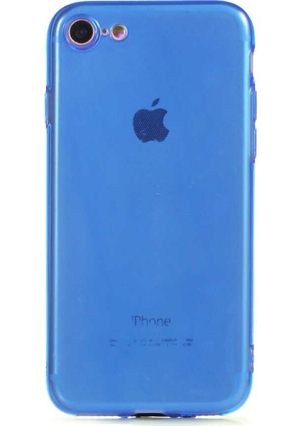 Apple iPhone 8 Kılıf Transparent Fx Soft Kılıf Lacivert