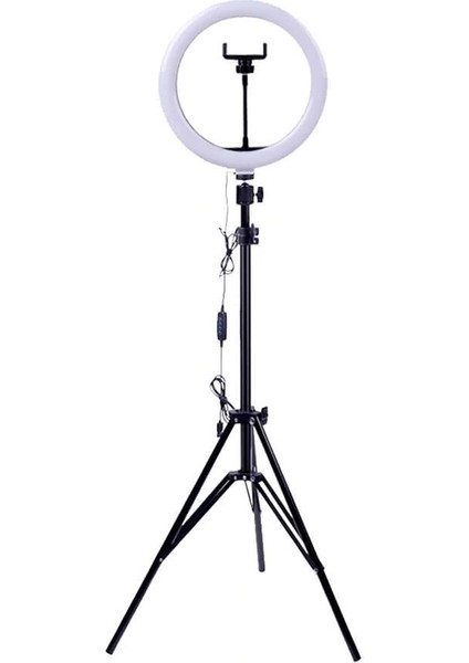 Youtuber Kuaför Makyaj Çekimleri Için 14" Ring Light + 2 m Stand