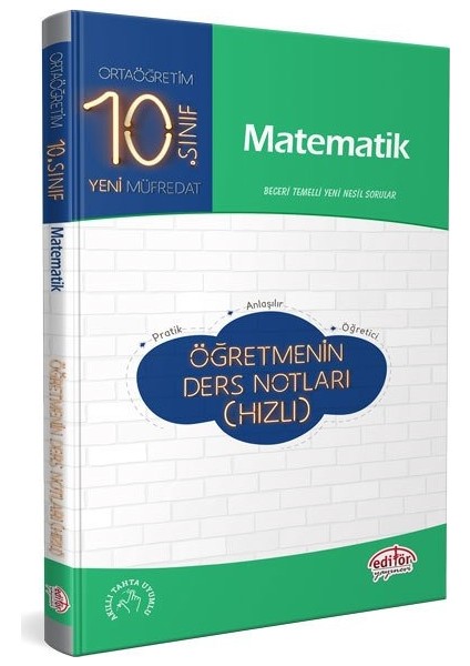 10. Sınıf Matematik Öğretmenin Hızlı Ders Notları