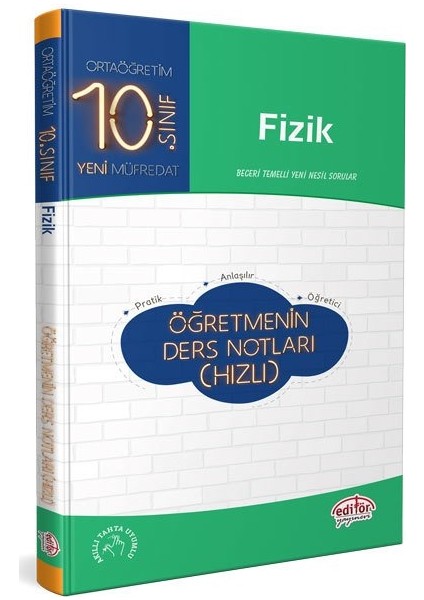 Editör Yayınları 10. Sınıf Fizik Öğretmenin Hızlı Ders Notları