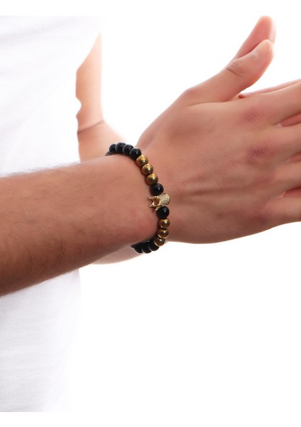 Erkek Doğaltaş Bileklik