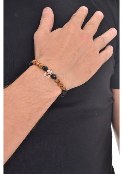 Erkek Doğaltaş Bileklik