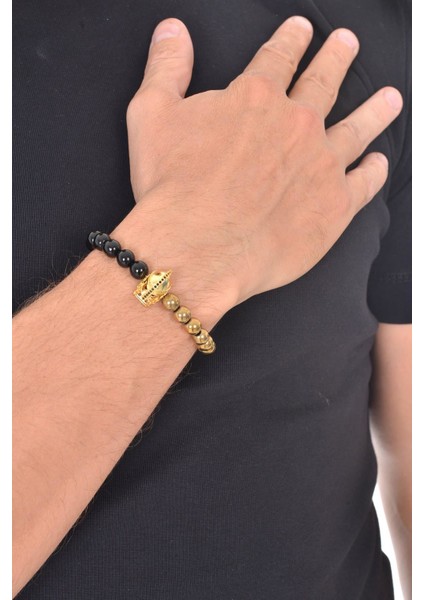 Erkek Doğaltaş Bileklik