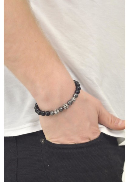 Erkek Doğaltaş Bileklik