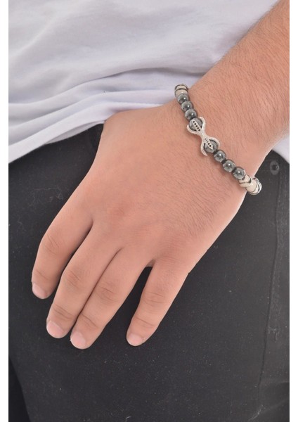 Erkek Doğaltaş Bileklik