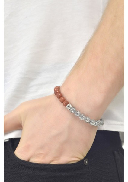 Erkek Doğaltaş Bileklik