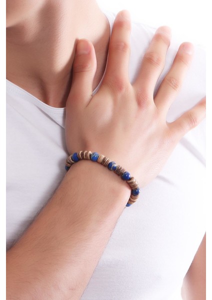 Erkek Doğaltaş Bileklik