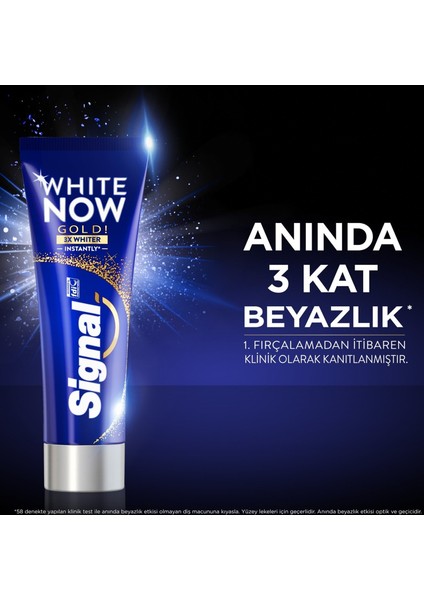 White Now Gold Diş Macunu 75 ml x 3 Adet
