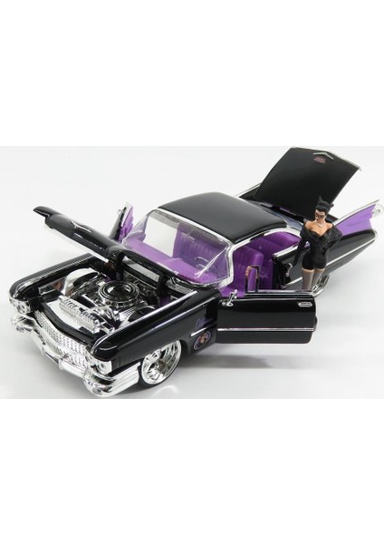 Catwoman 1959 Cadillac Coupe Deville 1:24 Siyah Model Araba