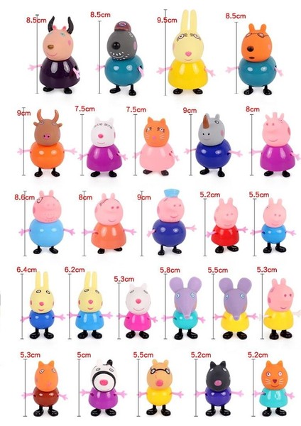 Peppa Pig Family 25 Parça Figür