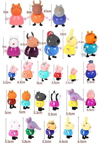 Peppa Pig Family 25 Parça Figür