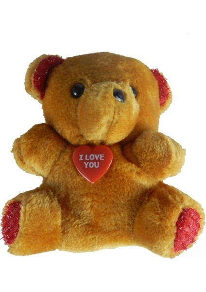 I Love You Rozetli Peluş Ayıcık
