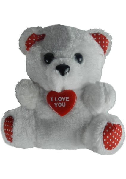 I Love You Rozetli Peluş Ayıcık