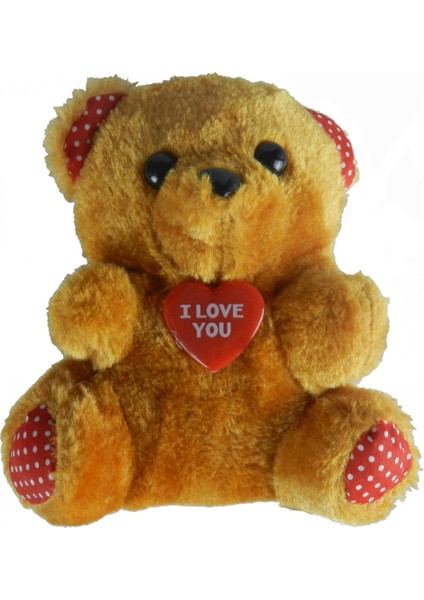I Love You Rozetli Peluş Ayıcık