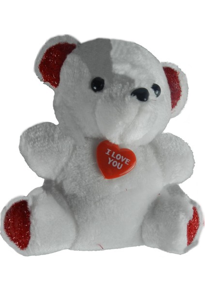 I Love You Rozetli Peluş Ayıcık