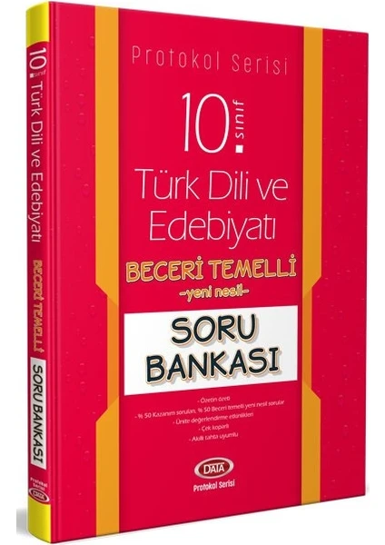 Data Yayınları 10. Sınıf Türk Dili ve Edebiyatı Beceri Temelli Soru Bankası