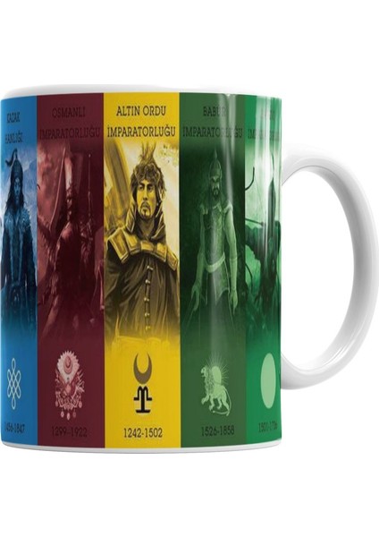 Büyük Turan Ülküsü Kupa Bardak Porselen