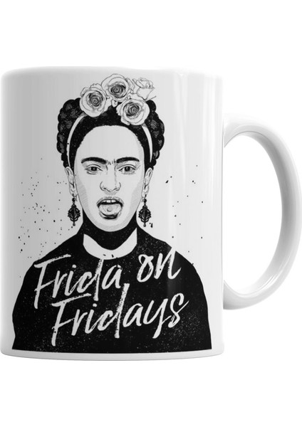 Frida Kahlo 4 Kupa Bardak Porselen