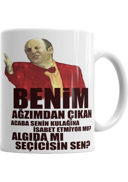 Leyla İle Mecnun İsmail Abi Algıda Mı Seçicisin Kupa Bardak Porselen