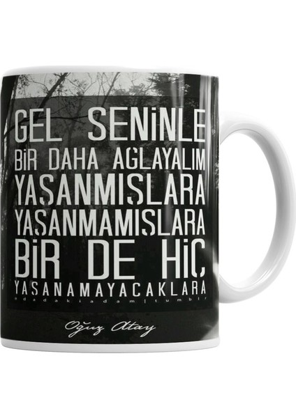 Oğuz Atay Söz Kupa Bardak Porselen