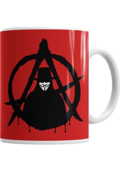 V For Vendetta Kupa Bardak Porselen