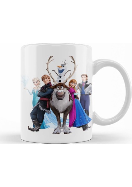 Disney Frozen Elsa Kristoff Olaf Anna Kupa Bardak Porselen