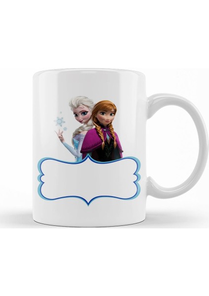 Elsa Anna Frozen Olaf Kristoff Kupa Bardak Porselen